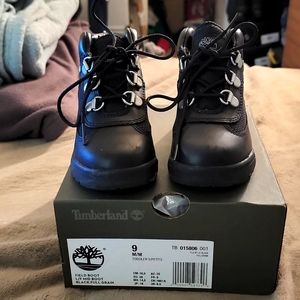 Timberland field boots Toddler size 9 black